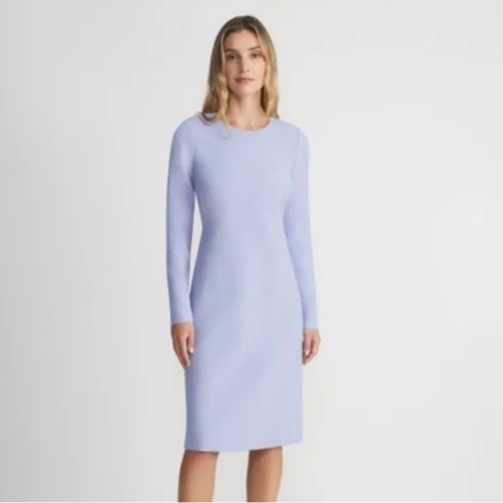 NEW Lafayette 148 New York Light Purple Long Sleeve Dress